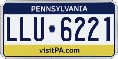PA license plate LLU6221