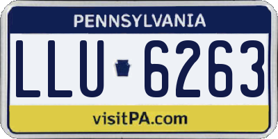 PA license plate LLU6263