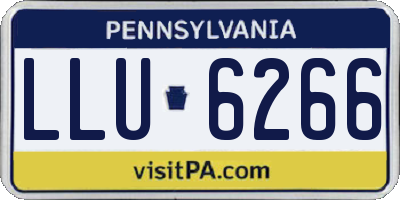 PA license plate LLU6266