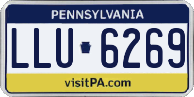 PA license plate LLU6269
