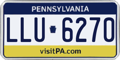 PA license plate LLU6270