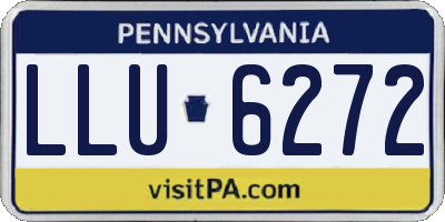 PA license plate LLU6272