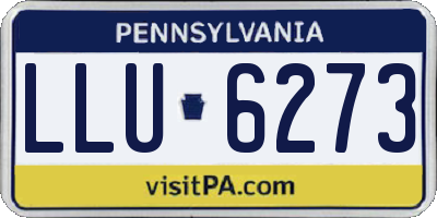 PA license plate LLU6273