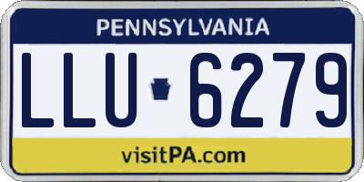 PA license plate LLU6279