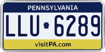 PA license plate LLU6289