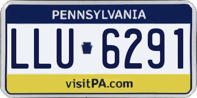 PA license plate LLU6291