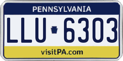 PA license plate LLU6303