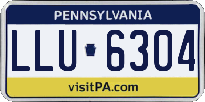 PA license plate LLU6304