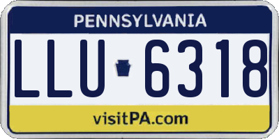 PA license plate LLU6318