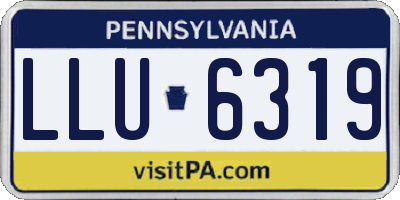 PA license plate LLU6319