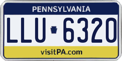 PA license plate LLU6320
