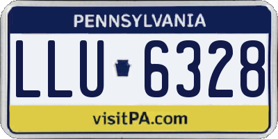 PA license plate LLU6328