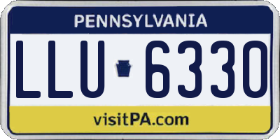 PA license plate LLU6330