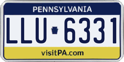 PA license plate LLU6331