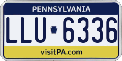 PA license plate LLU6336