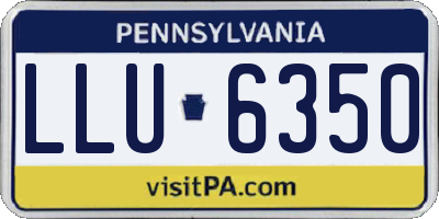 PA license plate LLU6350