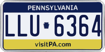 PA license plate LLU6364