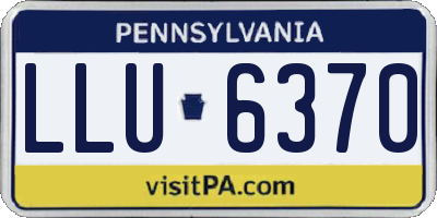 PA license plate LLU6370