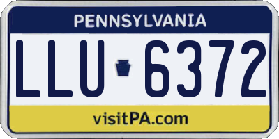 PA license plate LLU6372