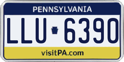 PA license plate LLU6390