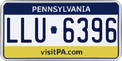 PA license plate LLU6396