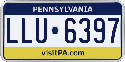 PA license plate LLU6397