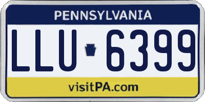 PA license plate LLU6399