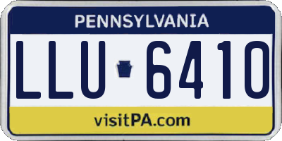 PA license plate LLU6410