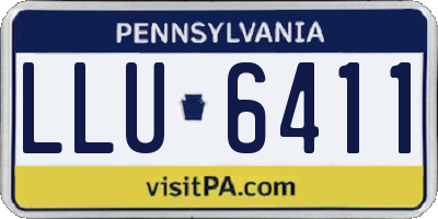 PA license plate LLU6411