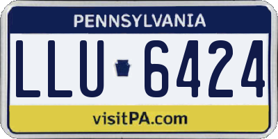 PA license plate LLU6424