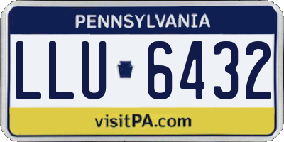PA license plate LLU6432