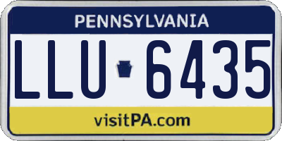 PA license plate LLU6435