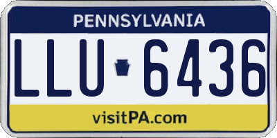 PA license plate LLU6436