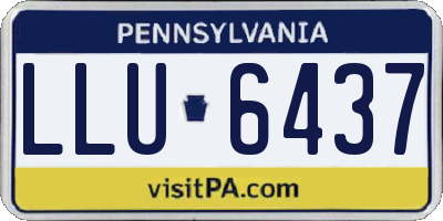 PA license plate LLU6437