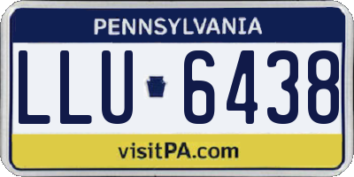 PA license plate LLU6438