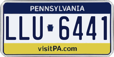 PA license plate LLU6441