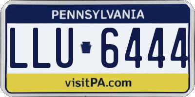 PA license plate LLU6444
