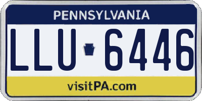 PA license plate LLU6446