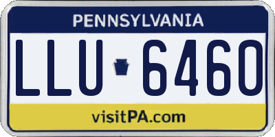 PA license plate LLU6460