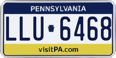 PA license plate LLU6468