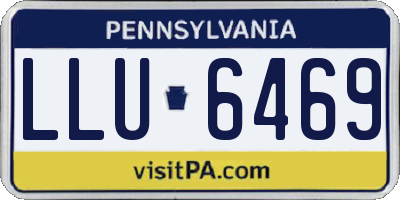 PA license plate LLU6469