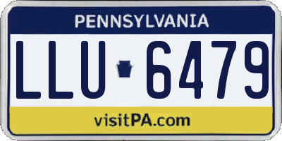 PA license plate LLU6479