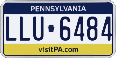 PA license plate LLU6484