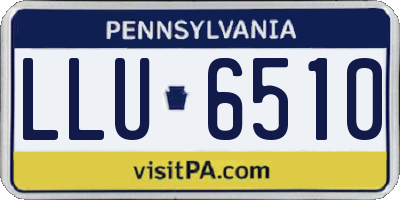 PA license plate LLU6510