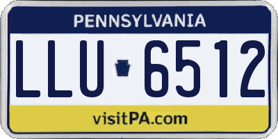 PA license plate LLU6512