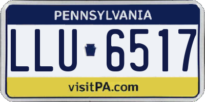 PA license plate LLU6517