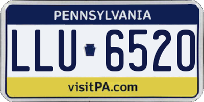 PA license plate LLU6520