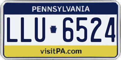 PA license plate LLU6524