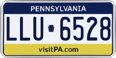 PA license plate LLU6528