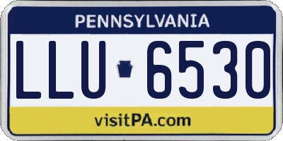 PA license plate LLU6530